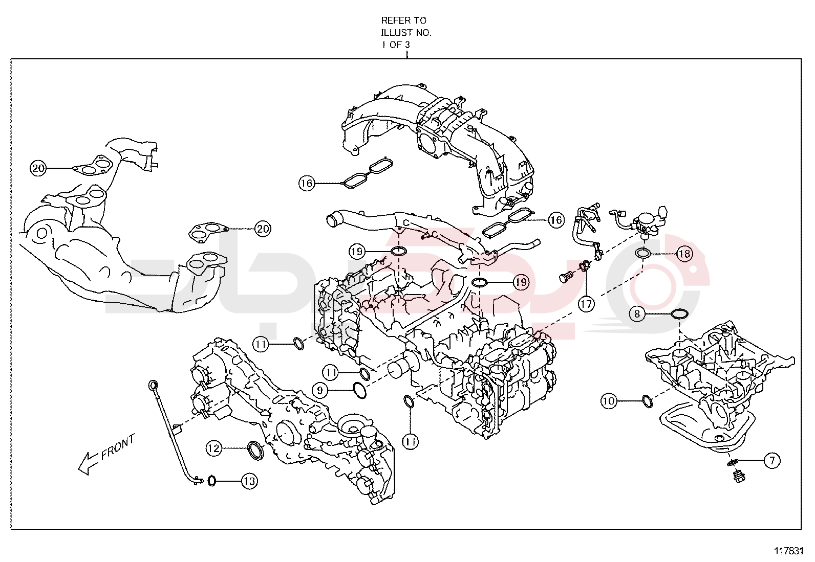 ENGINE OVERHAUL GASKET KIT 3