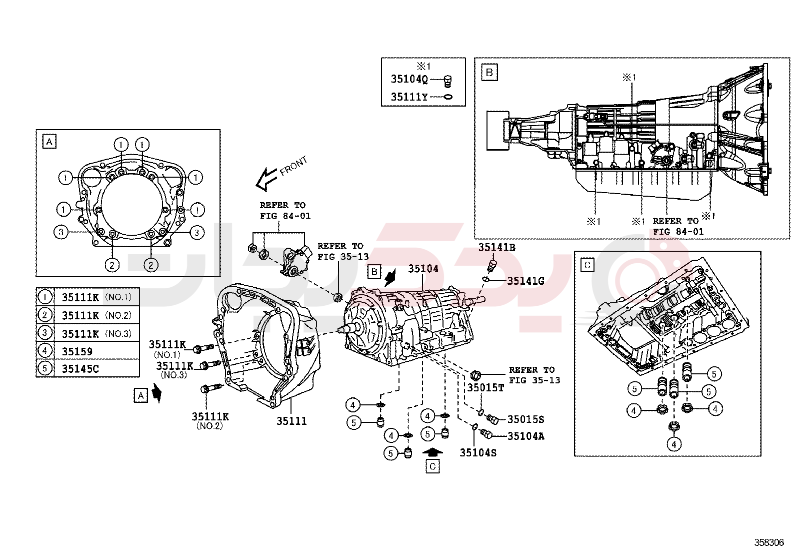 TRANSMISSION CASE & OIL PAN (ATM) 2