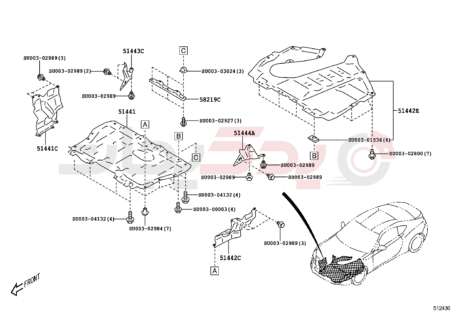 SUSPENSION CROSSMEMBER & UNDER COVER 3