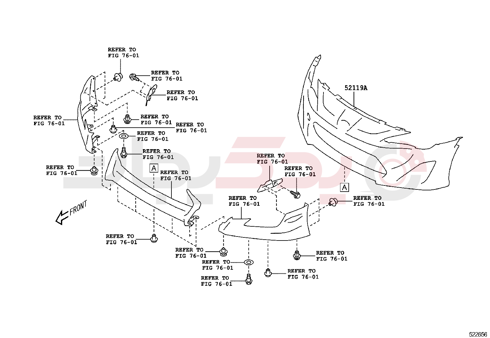 FRONT BUMPER & BUMPER STAY 2