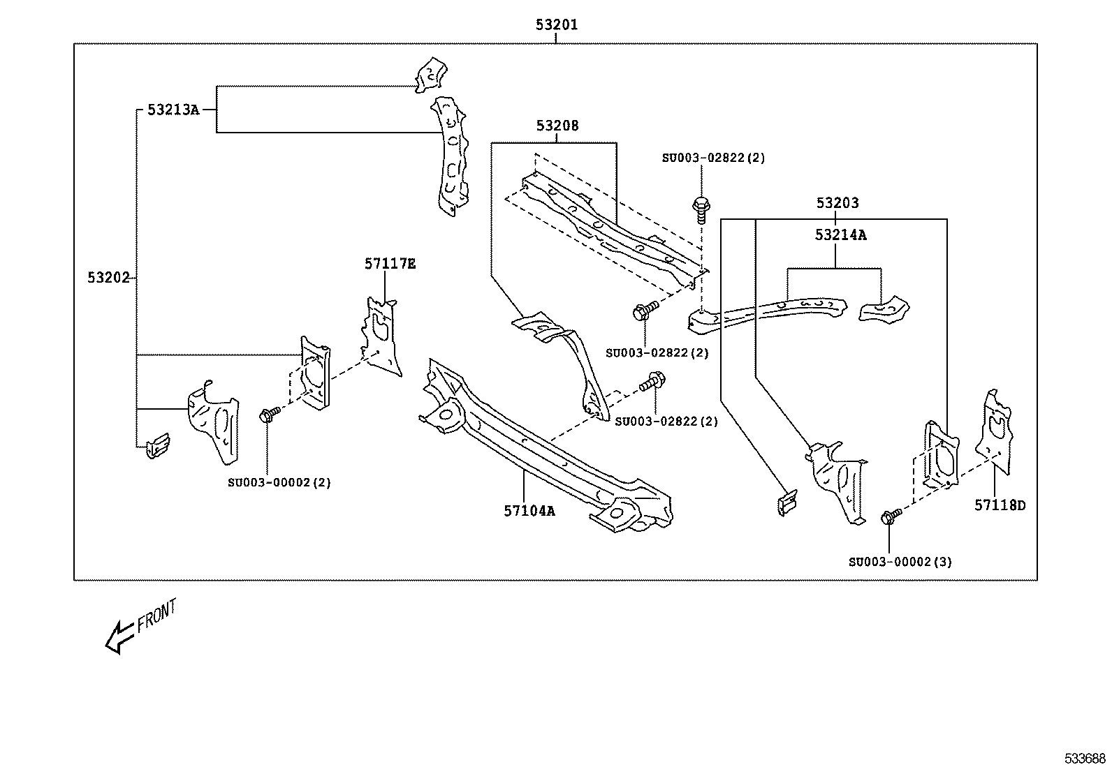 FRONT FENDER APRON & DASH PANEL 1