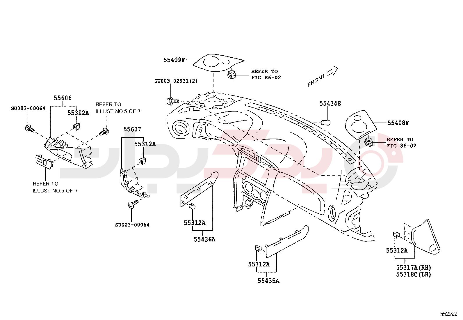 INSTRUMENT PANEL & GLOVE COMPARTMENT 1