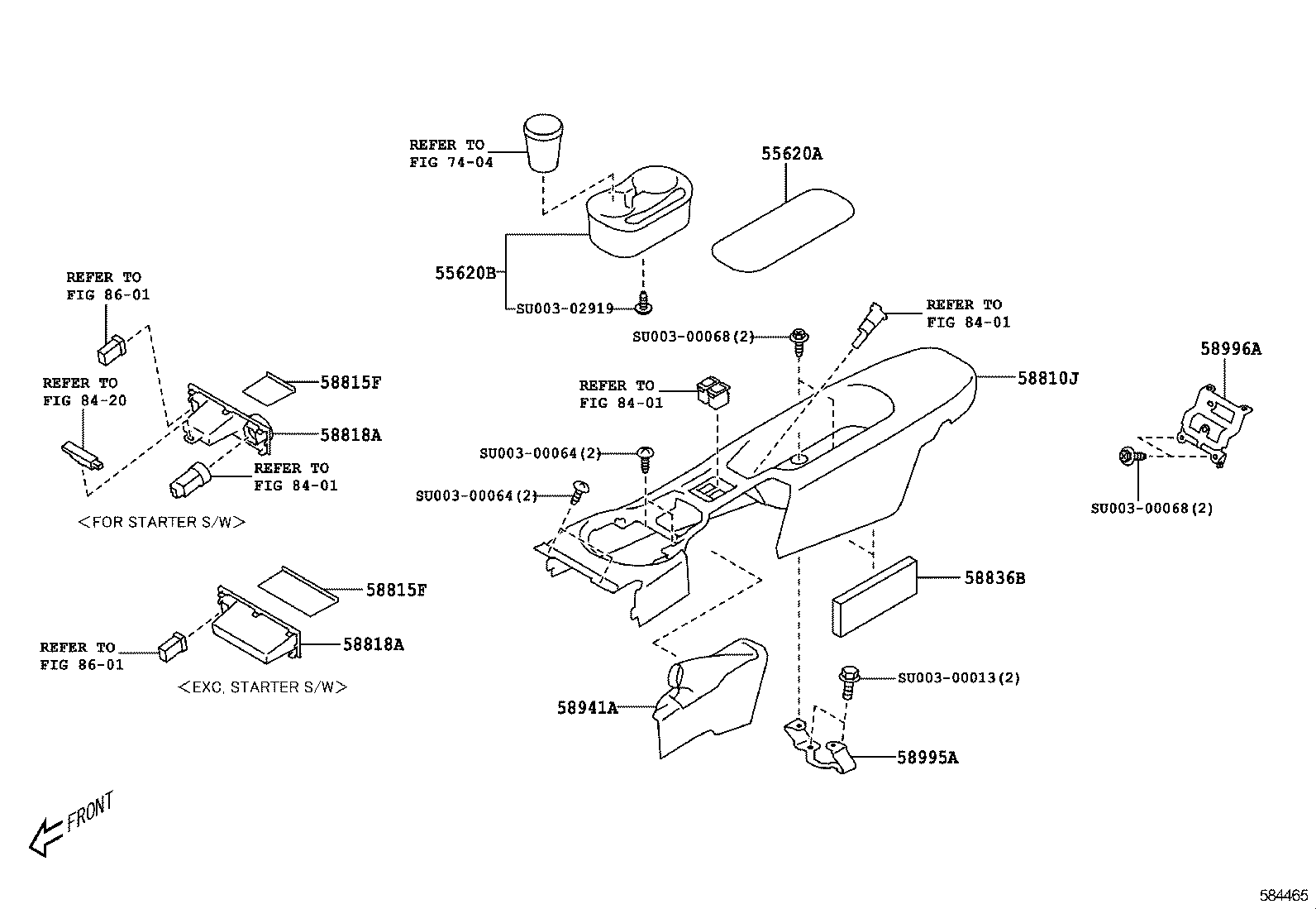 CONSOLE BOX & BRACKET 1