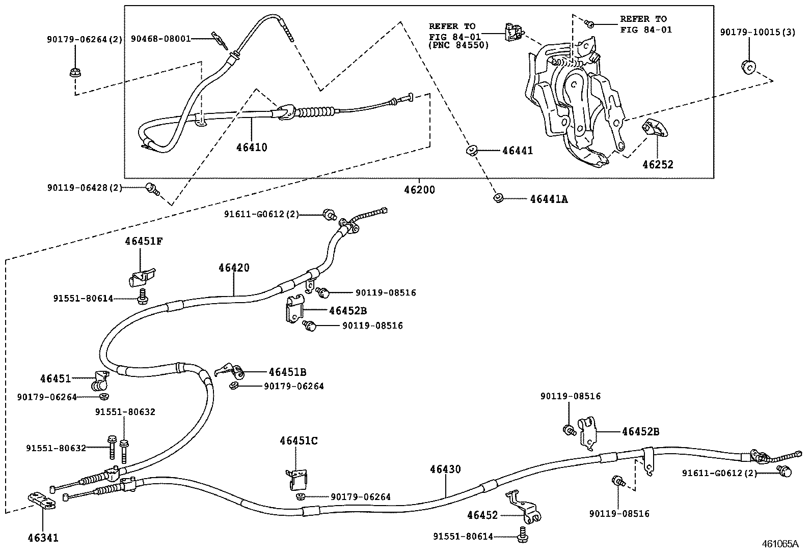 PARKING BRAKE & CABLE 1