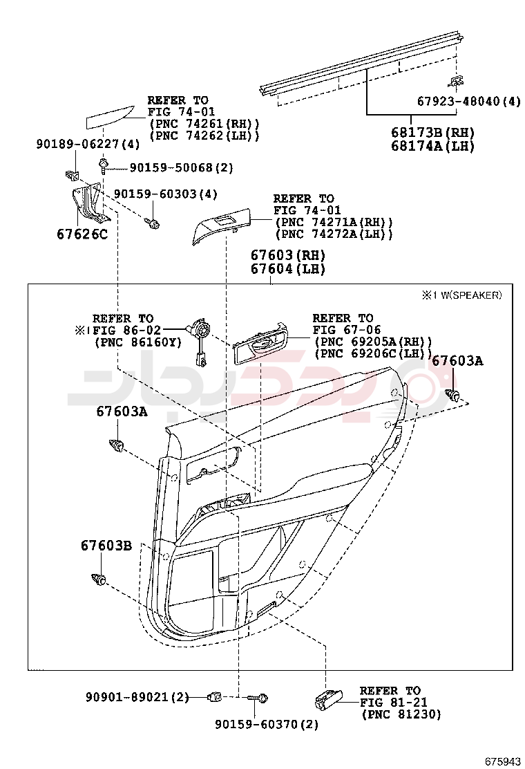 REAR DOOR PANEL & GLASS 2