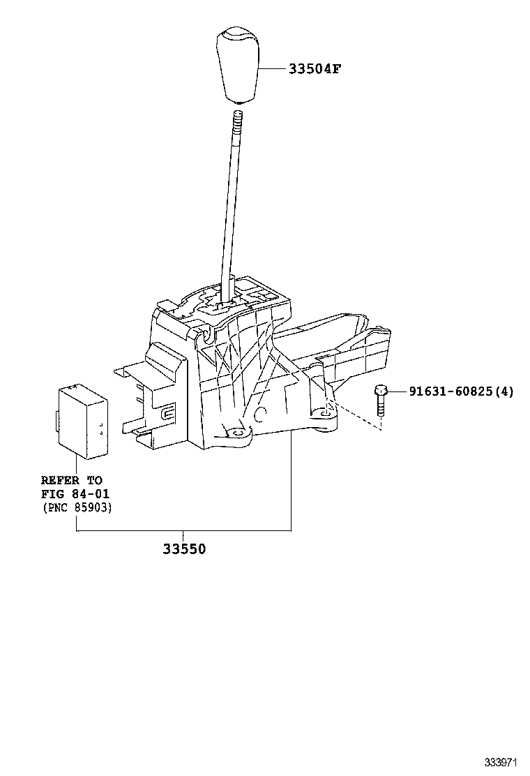 SHIFT LEVER & RETAINER 1