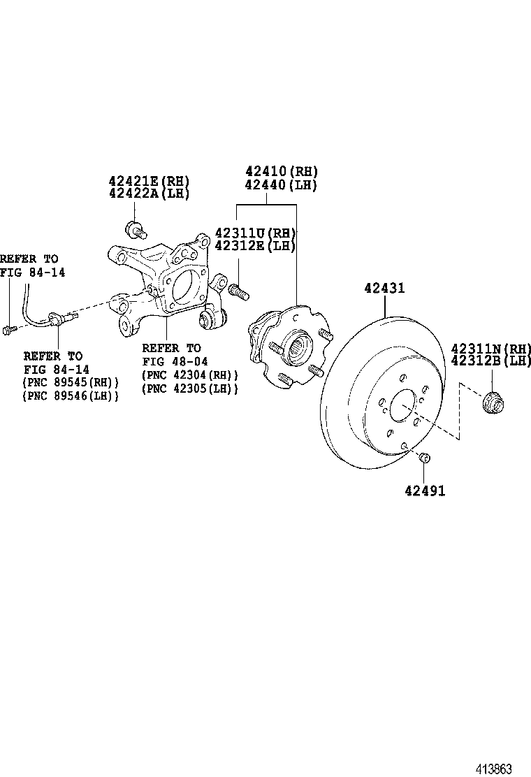 REAR AXLE SHAFT & HUB 1