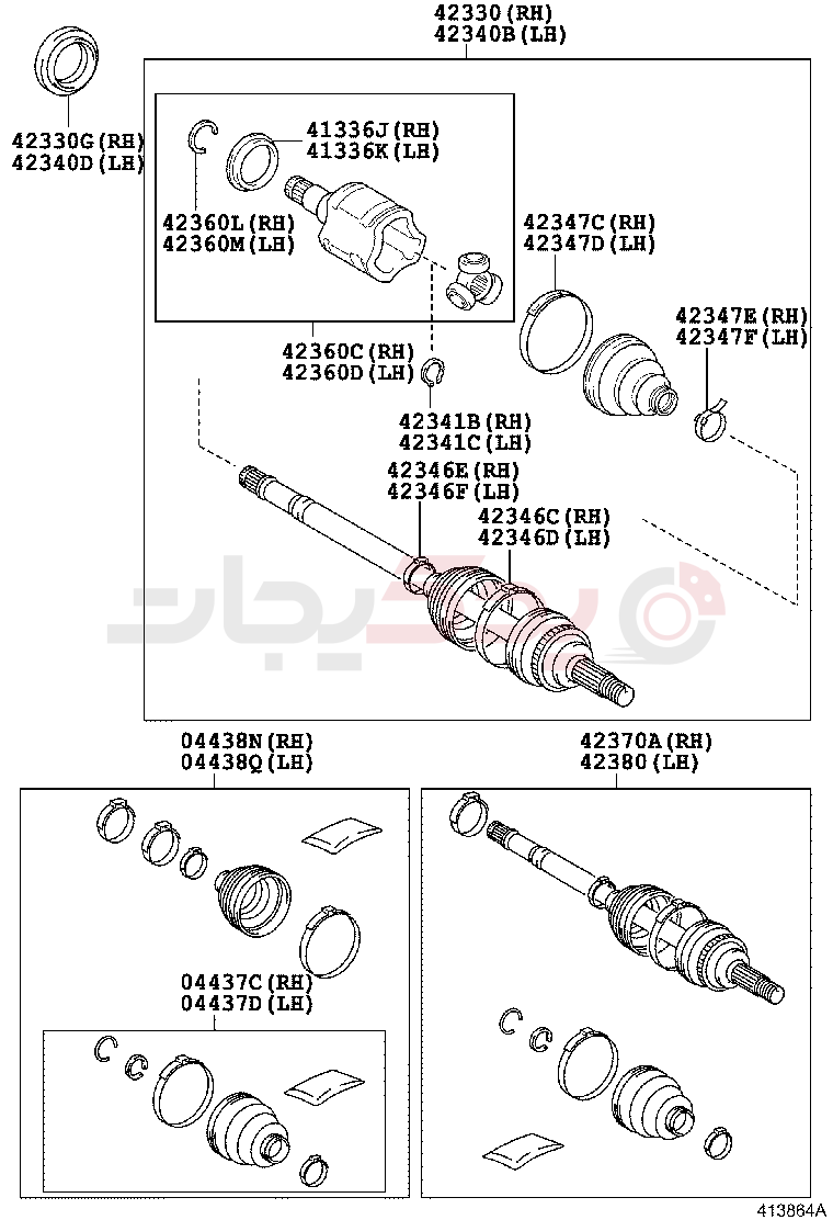 REAR AXLE SHAFT & HUB 2