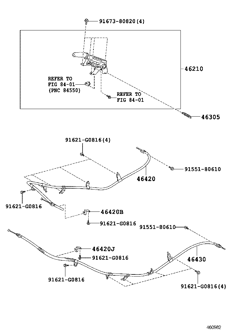 PARKING BRAKE & CABLE 1