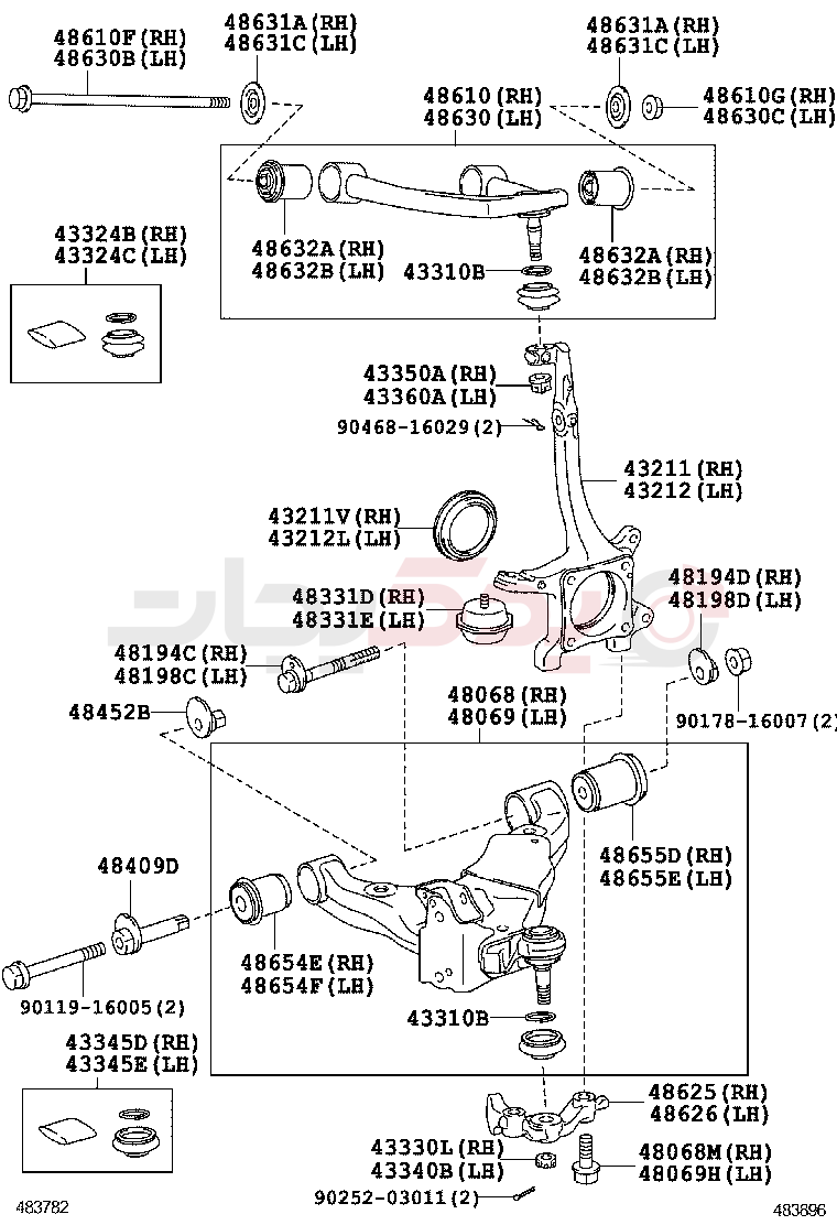 FRONT AXLE ARM & STEERING KNUCKLE 2