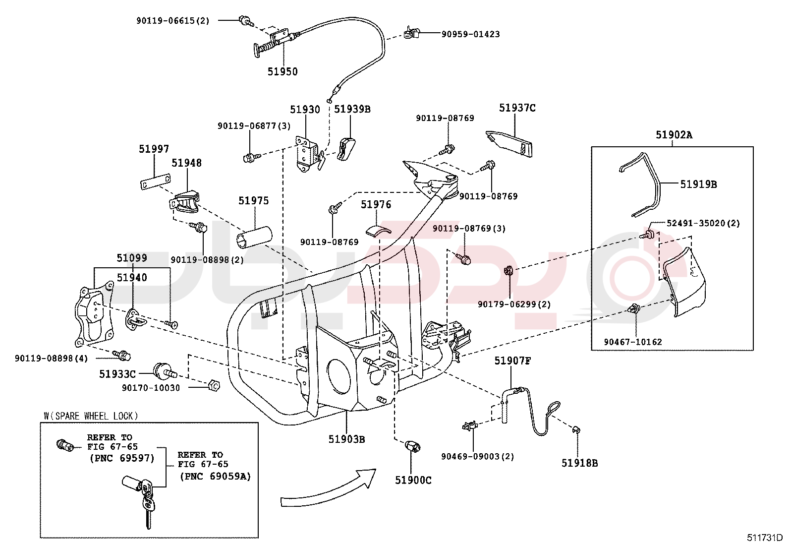 SPARE WHEEL CARRIER 2