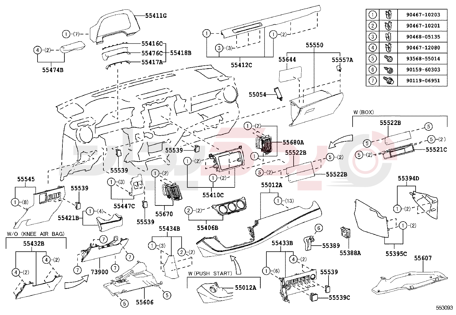 INSTRUMENT PANEL & GLOVE COMPARTMENT 3