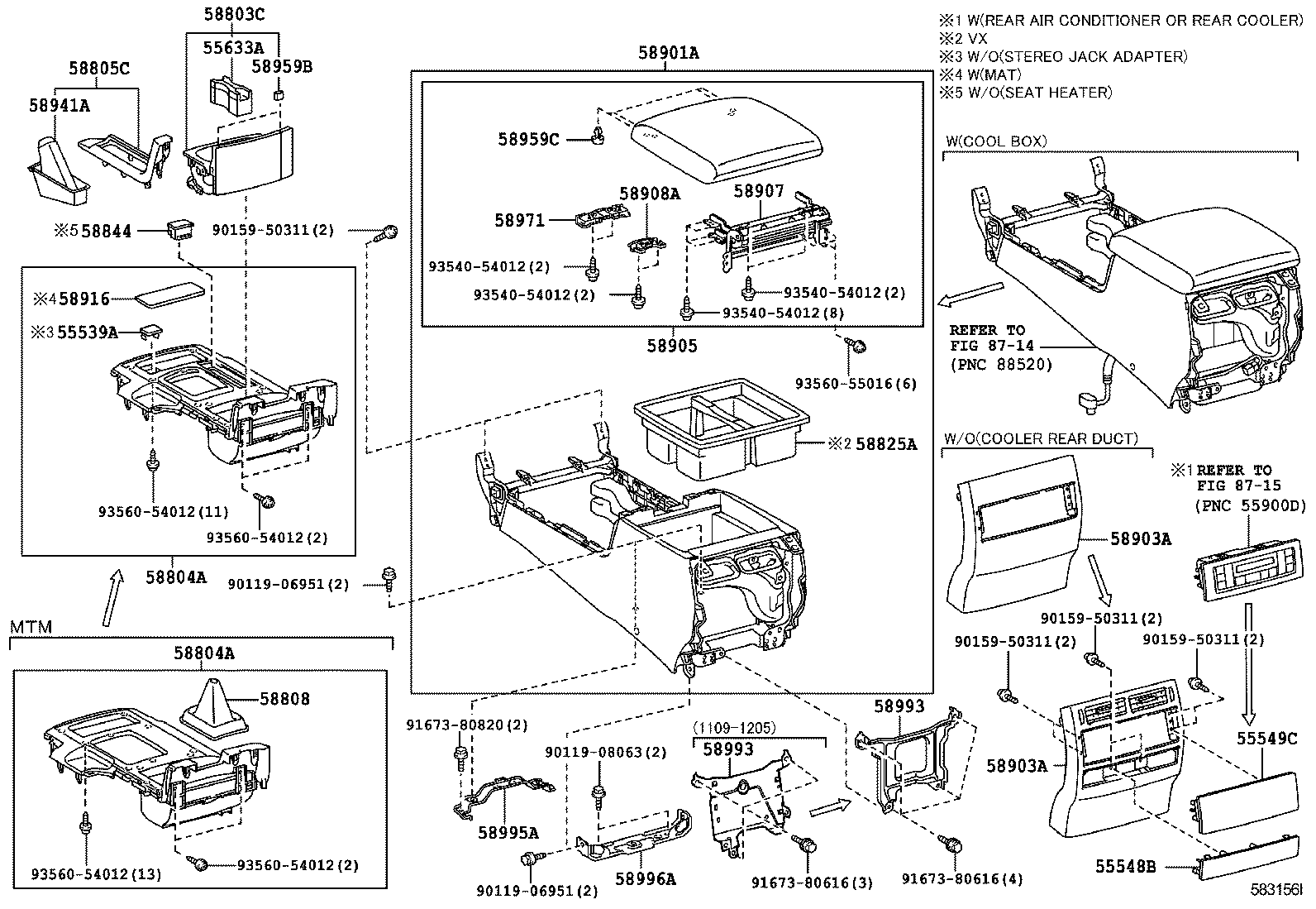 CONSOLE BOX & BRACKET 1