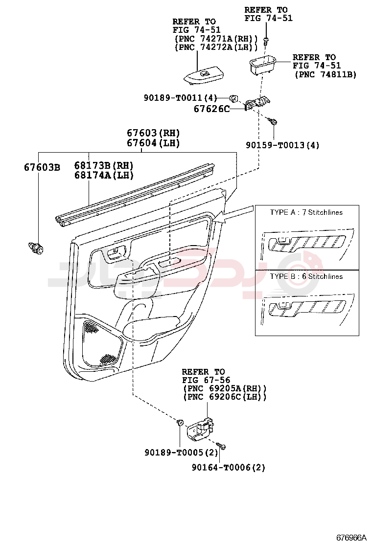 REAR DOOR PANEL & GLASS 2