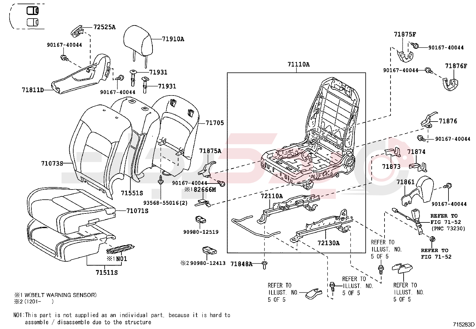 SEAT & SEAT TRACK 5