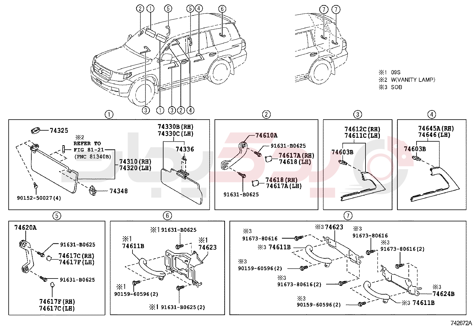 ARMREST & VISOR 2