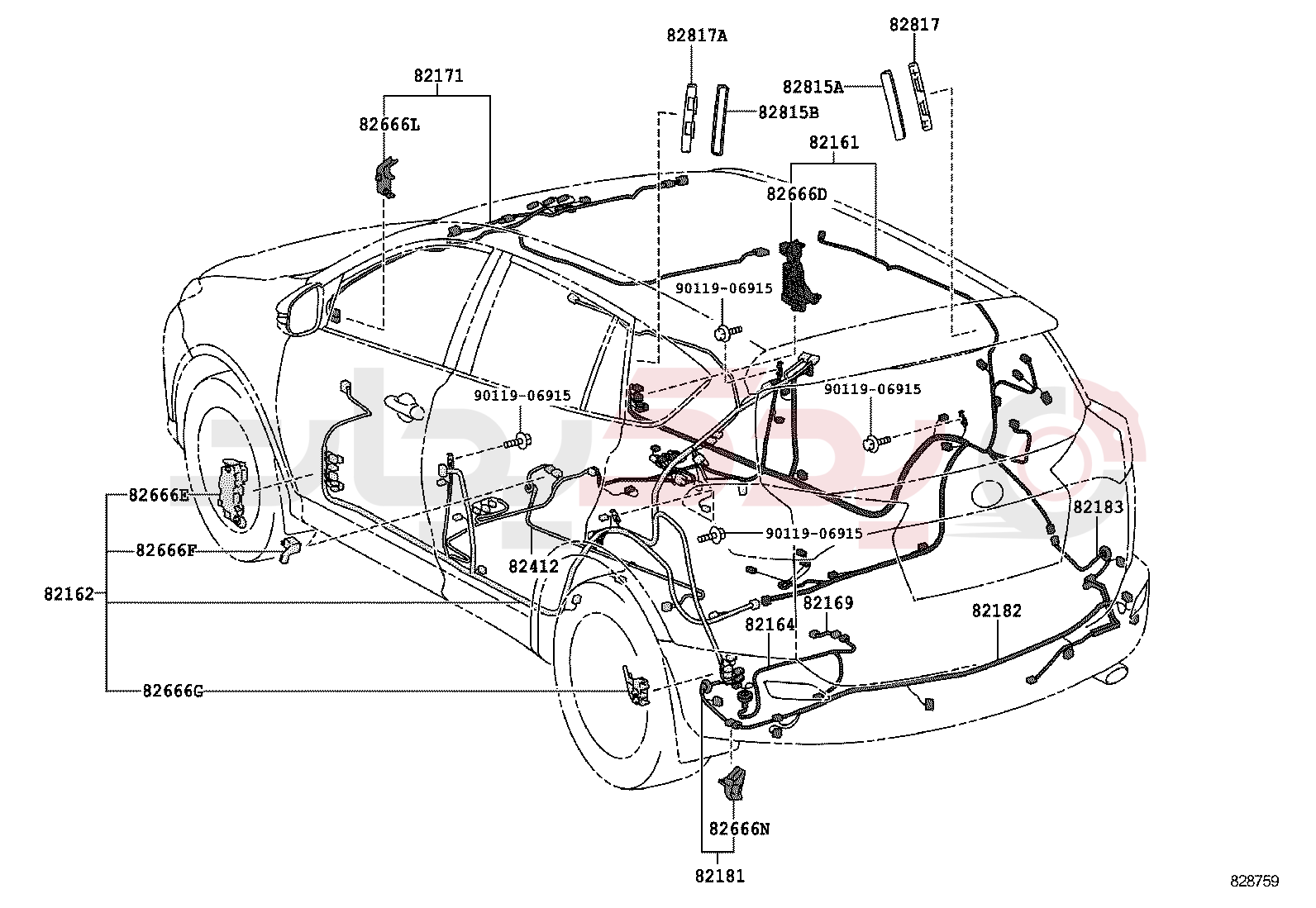 WIRING & CLAMP 5