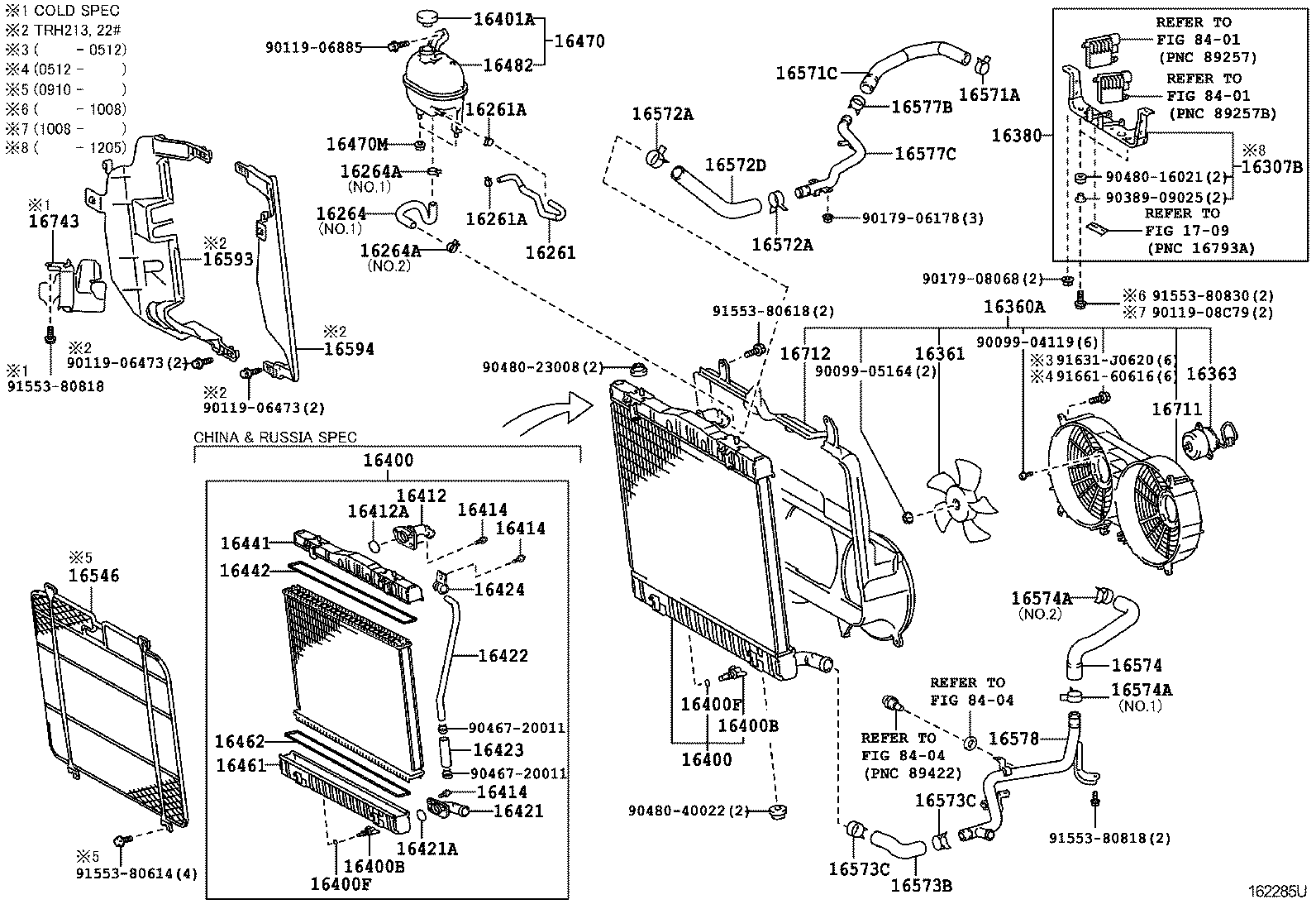 RADIATOR & WATER OUTLET 1