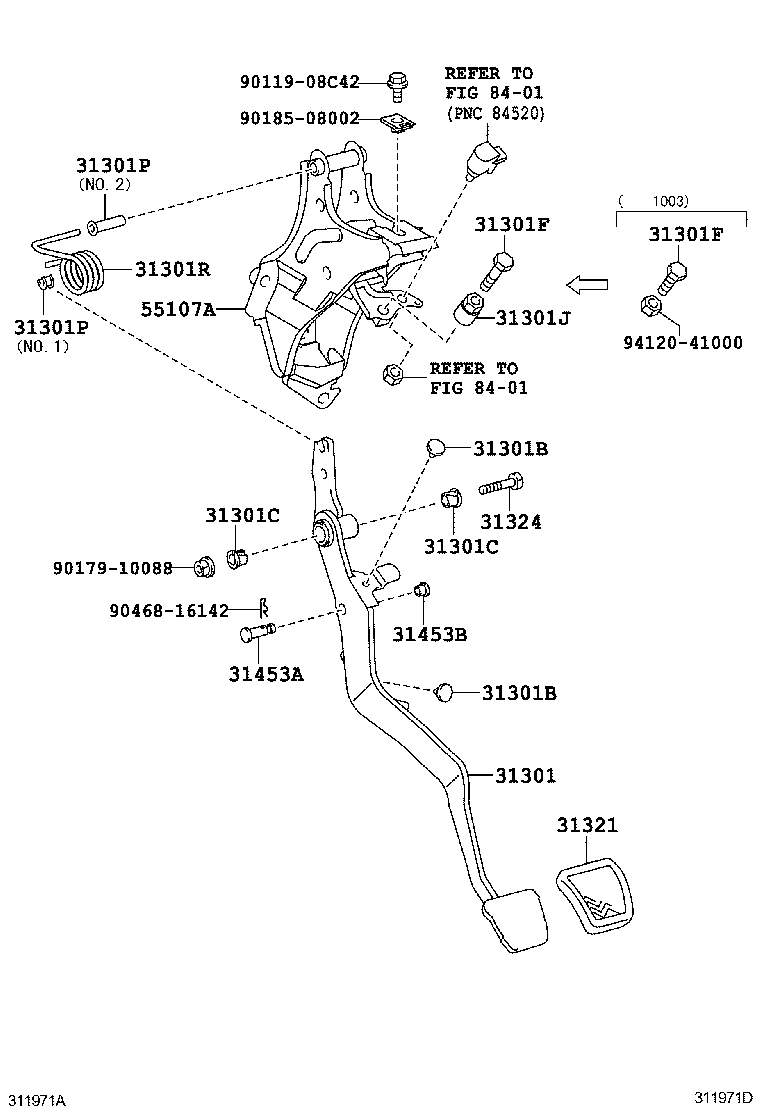 CLUTCH PEDAL & FLEXIBLE HOSE 1