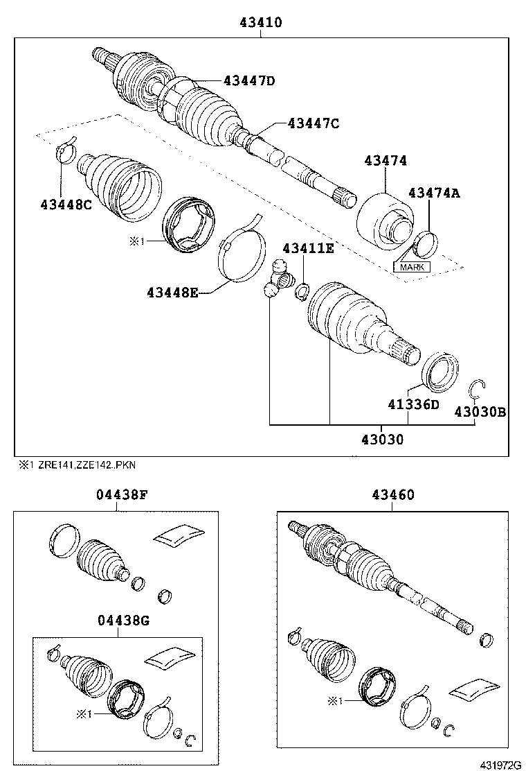 FRONT DRIVE SHAFT 1