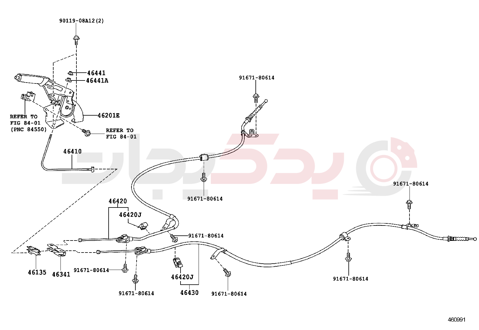 PARKING BRAKE & CABLE 3