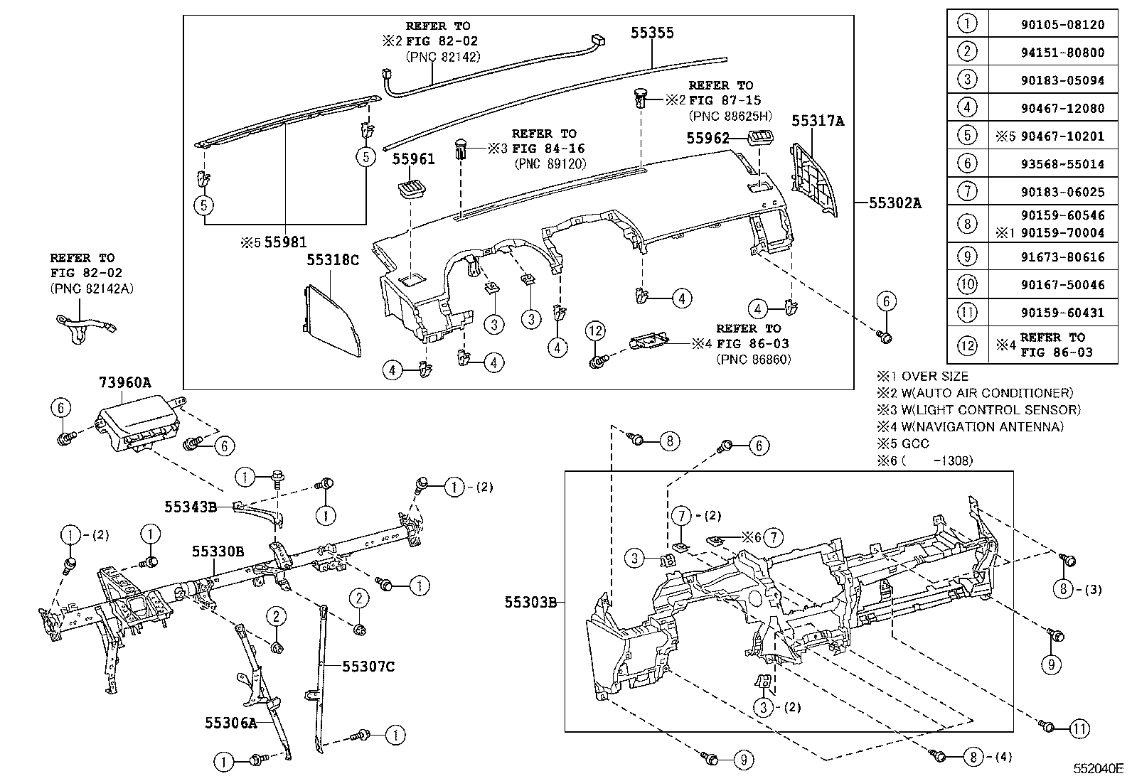 INSTRUMENT PANEL & GLOVE COMPARTMENT 1