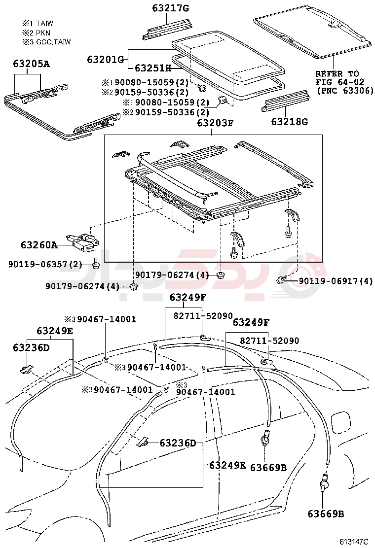 ROOF PANEL & BACK WINDOW GLASS 2