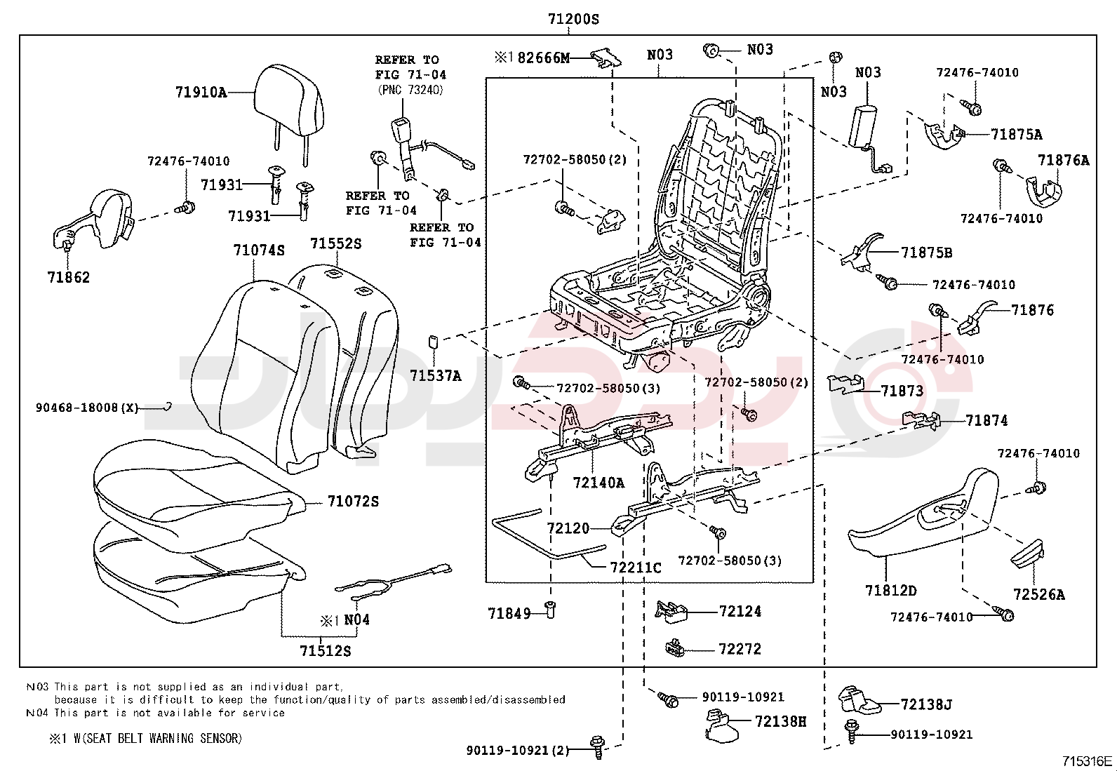 FRONT SEAT & SEAT TRACK 5