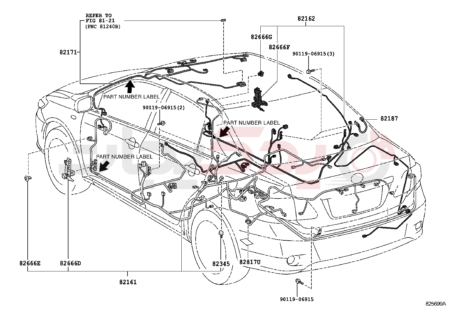 WIRING & CLAMP 5