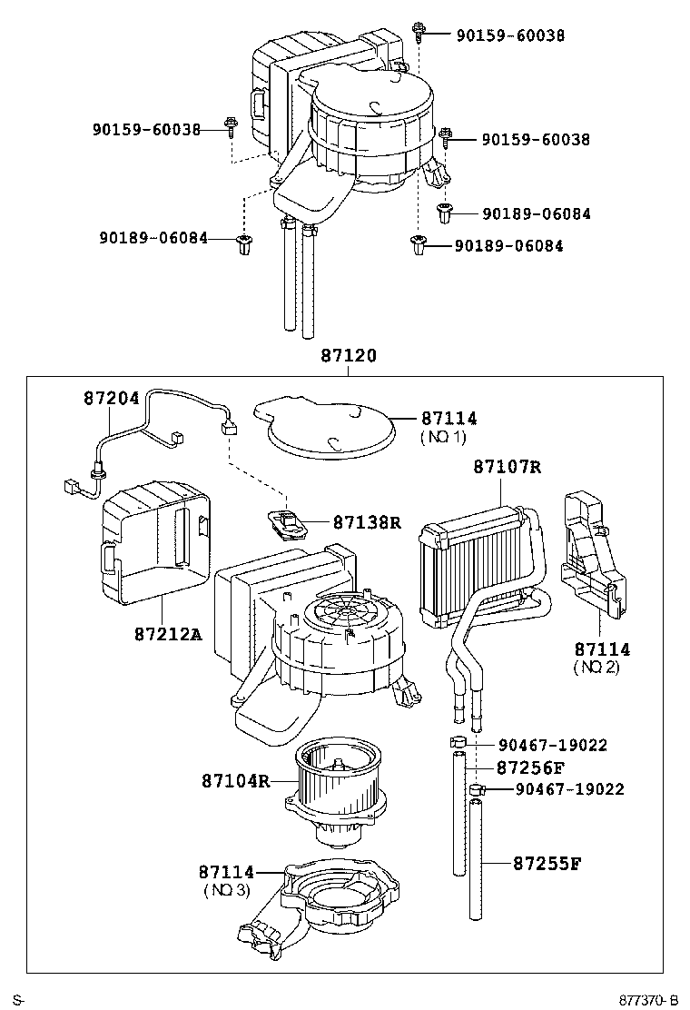 HEATING & AIR CONDITIONING - HEATER UNIT & BLOWER 1