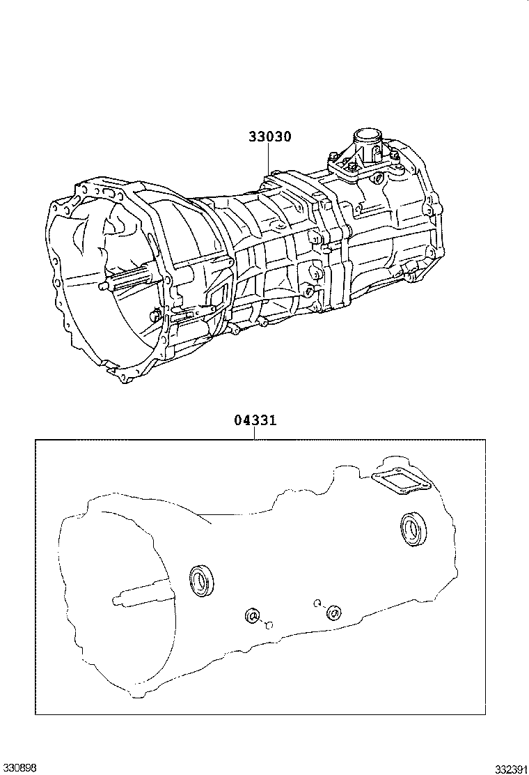 TRANSAXLE OR TRANSMISSION ASSY & GASKET KIT (MTM) 1