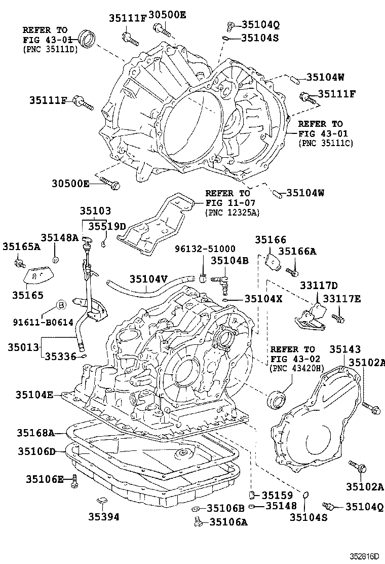 TRANSMISSION CASE & OIL PAN (ATM) 1