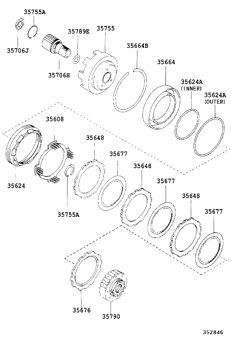 CENTER SUPPORT & PLANETARY SUN GEAR (ATM) 1