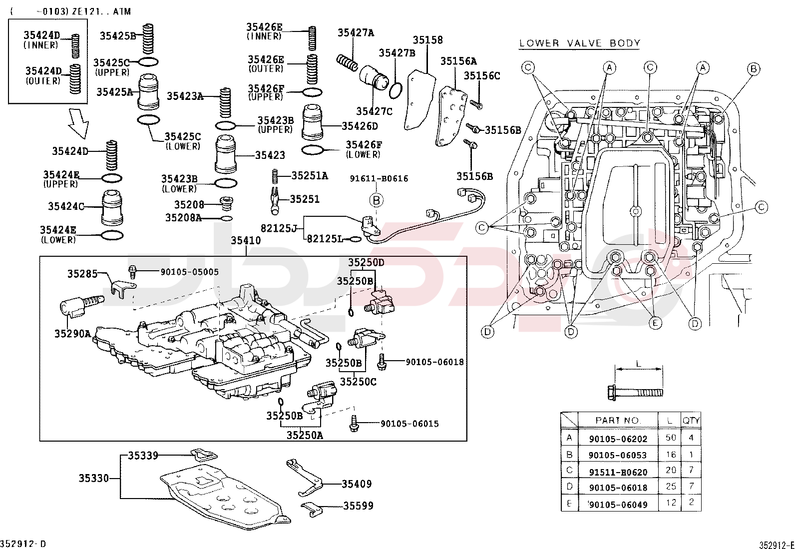 VALVE BODY & OIL STRAINER (ATM) 2