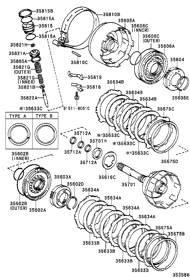 BRAKE BAND & MULTIPLE DISC CLUTCH (ATM) 1