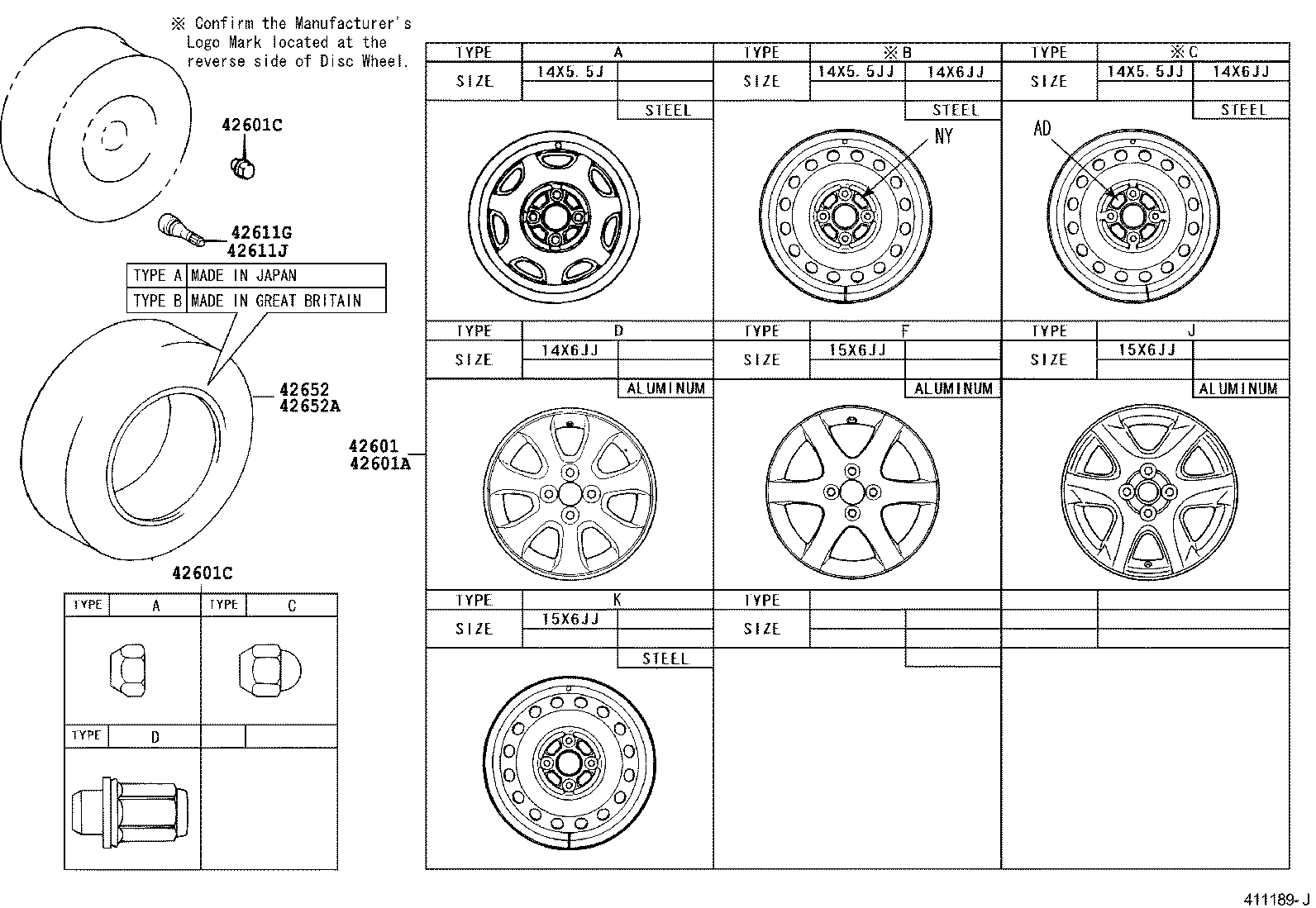 DISC WHEEL & WHEEL CAP 1