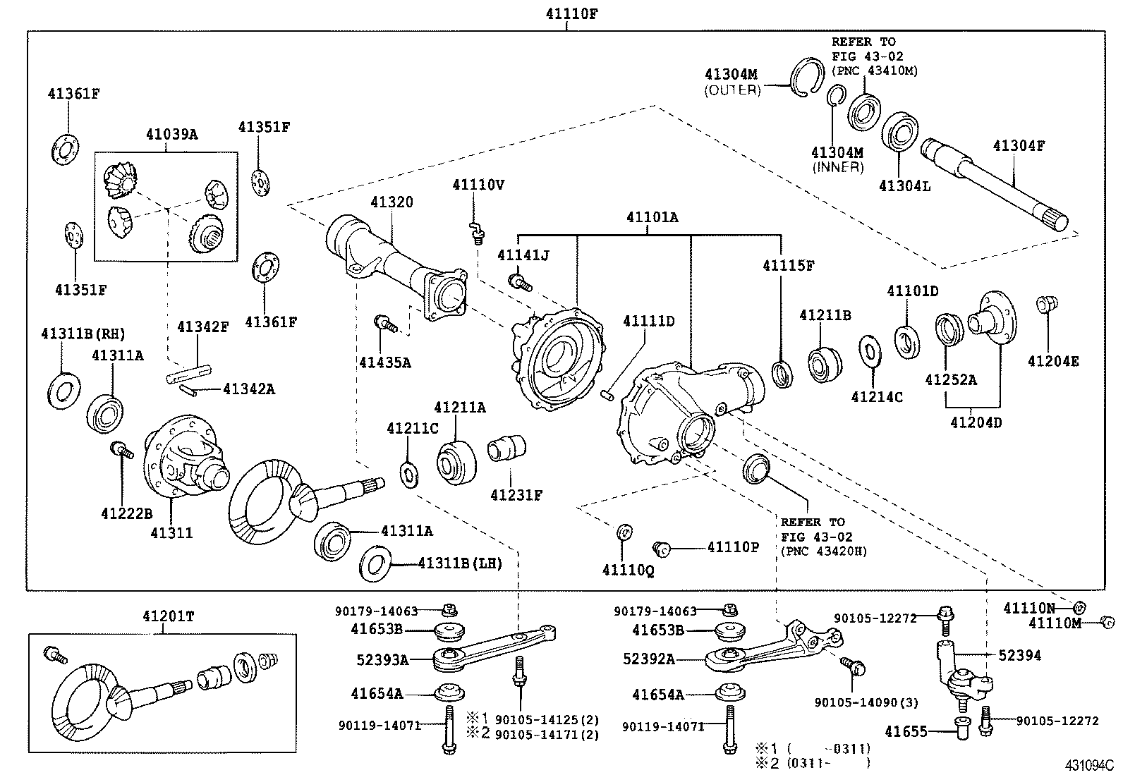 FRONT AXLE HOUSING & DIFFERENTIAL 1