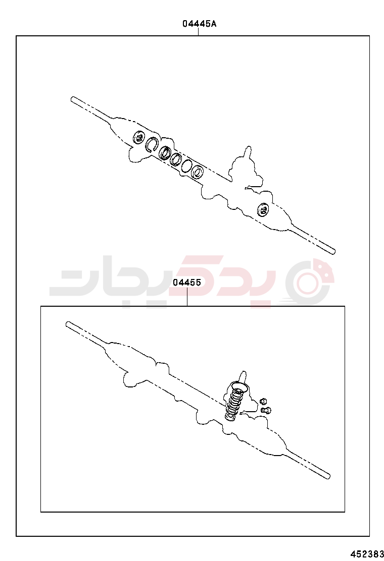 FRONT STEERING GEAR & LINK 4