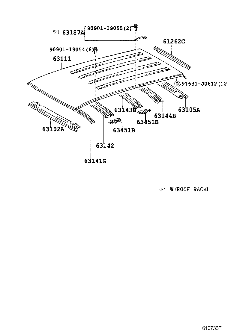 ROOF PANEL & BACK PANEL 1