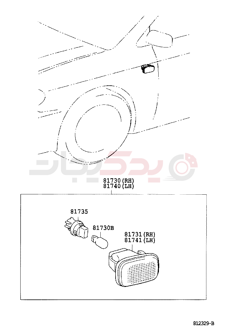 SIDE TURN SIGNAL LAMP & OUTER MIRROR LAMP 2