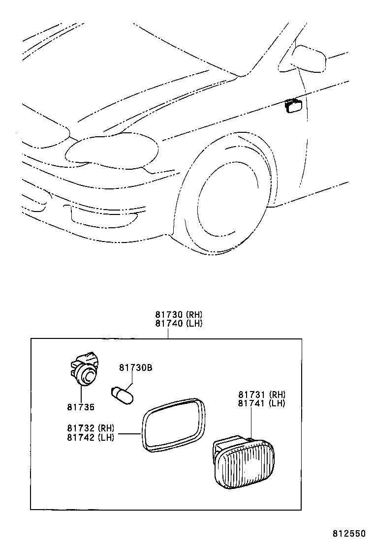 SIDE TURN SIGNAL LAMP & OUTER MIRROR LAMP 1