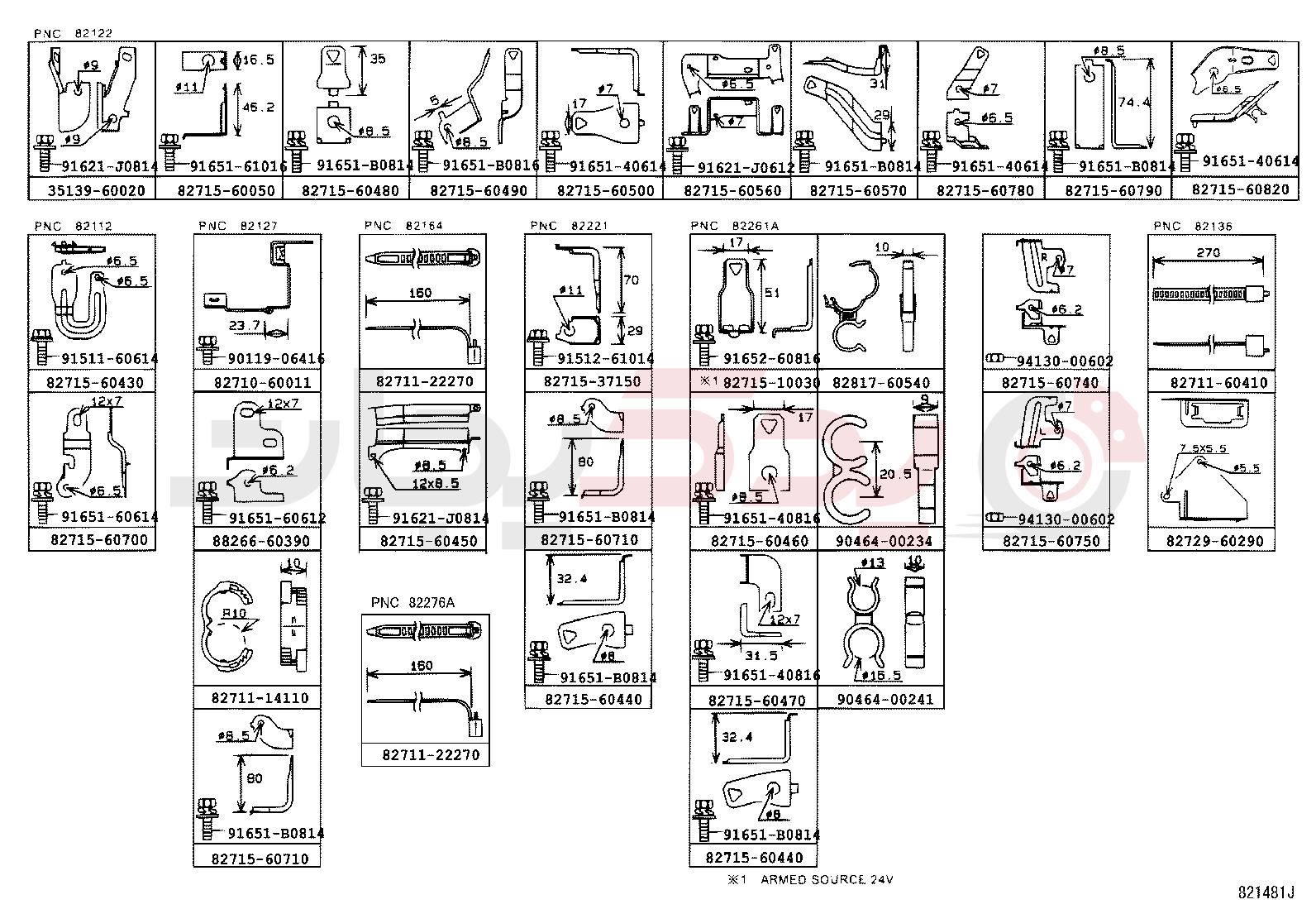 WIRING & CLAMP 9