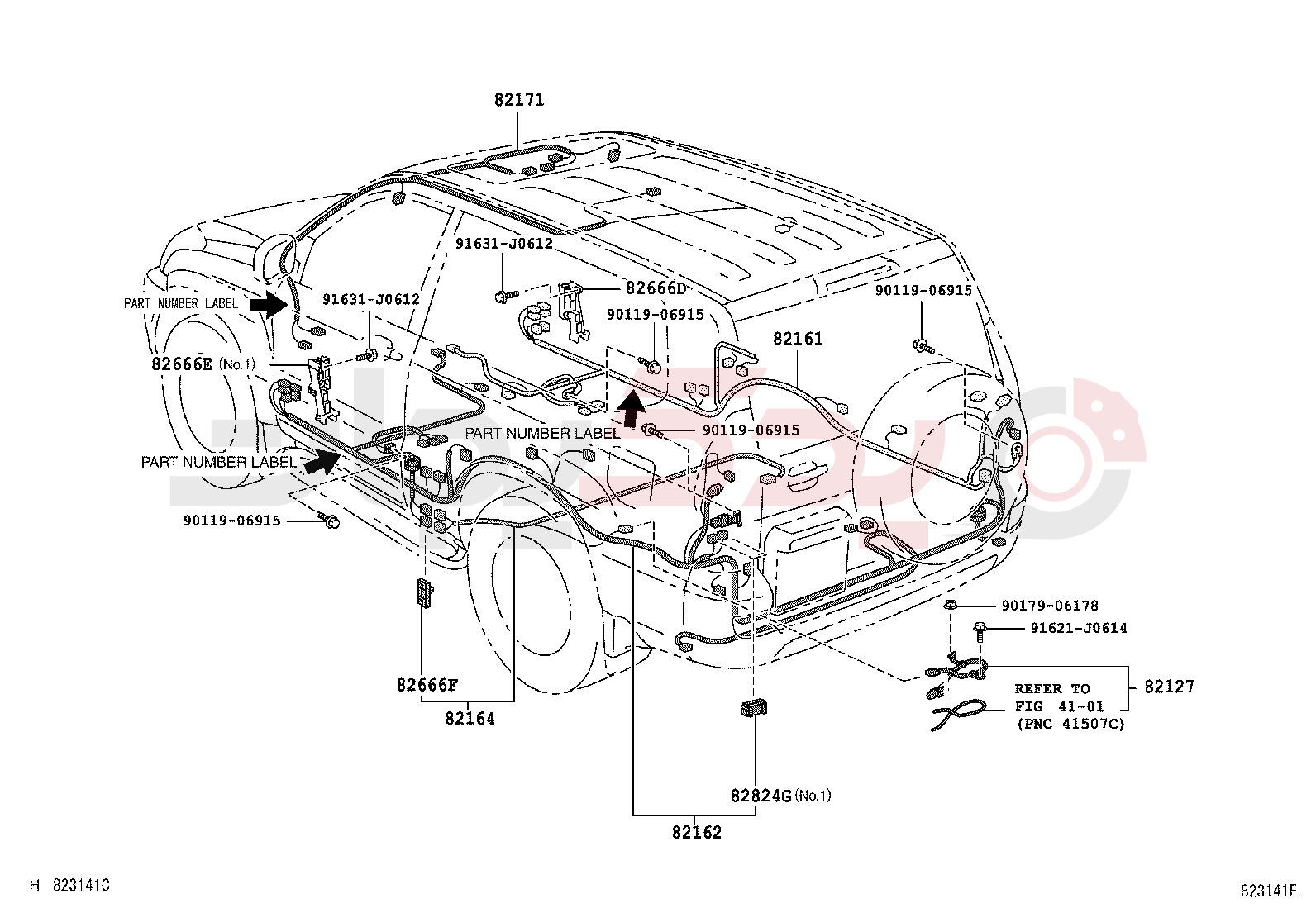 WIRING & CLAMP 5