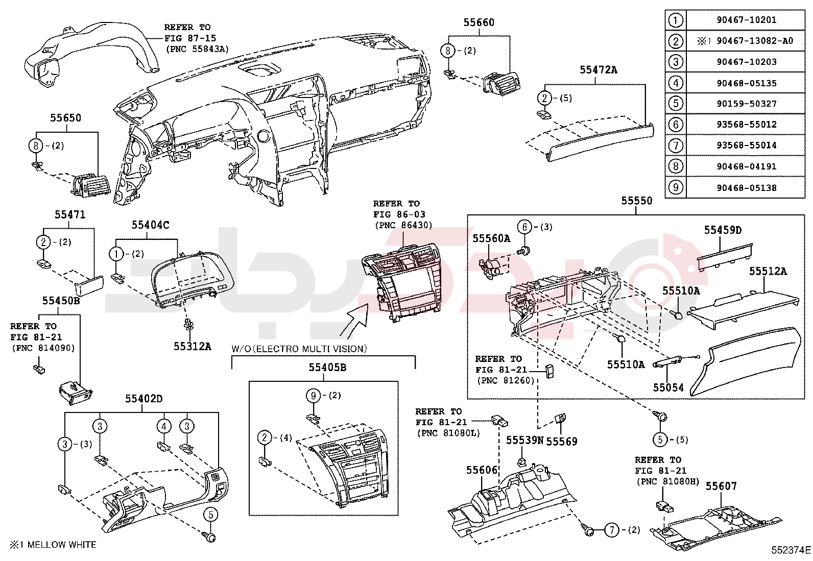 INSTRUMENT PANEL & GLOVE COMPARTMENT 3