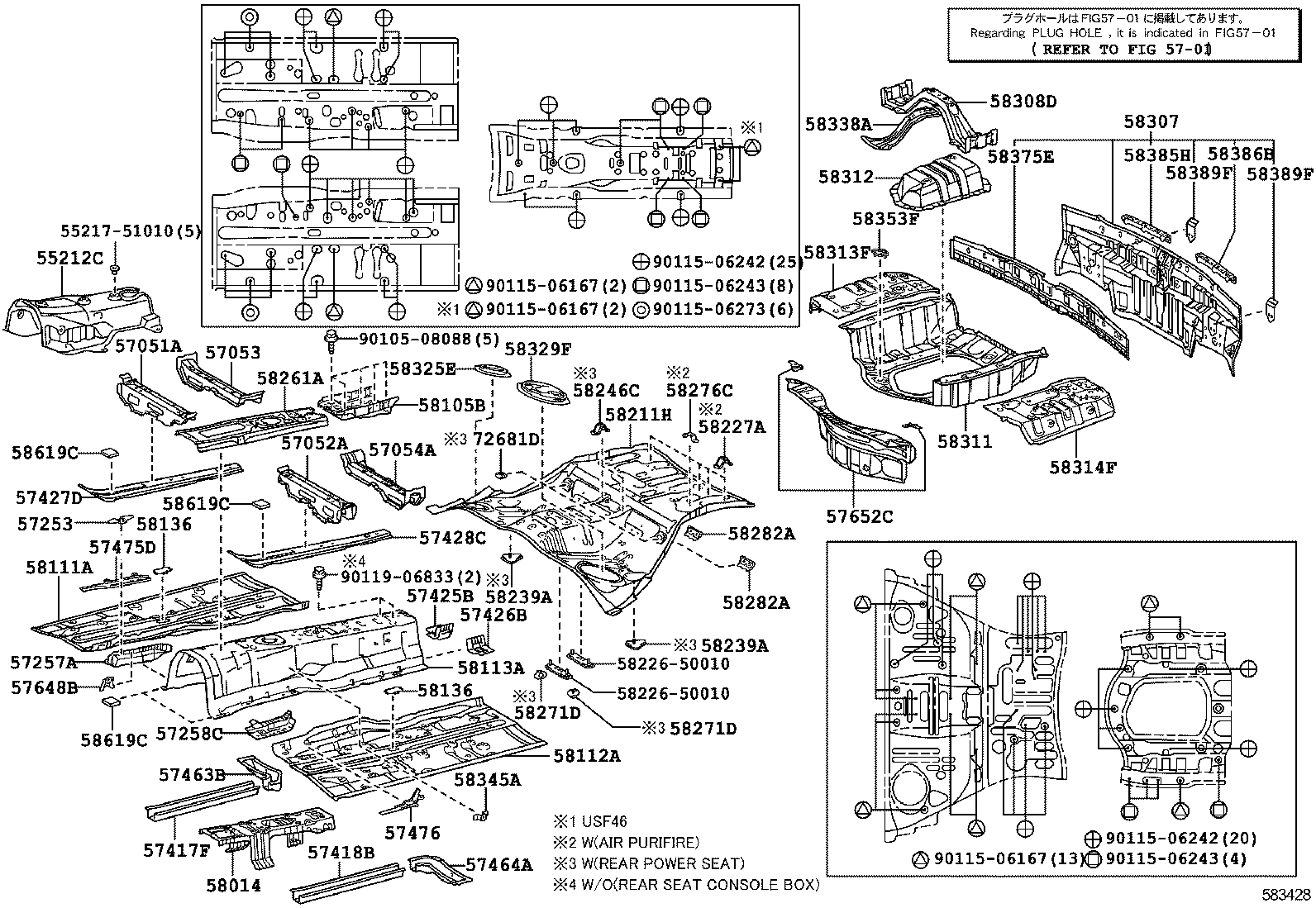 FLOOR PAN & LOWER BACK PANEL 1