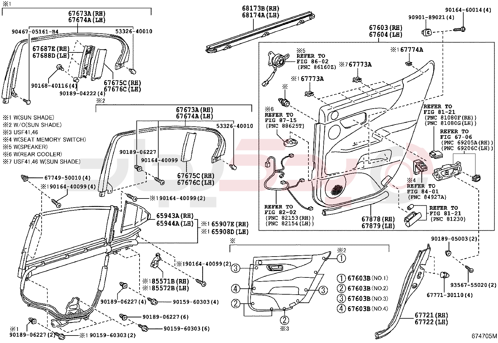 REAR DOOR PANEL & GLASS 2