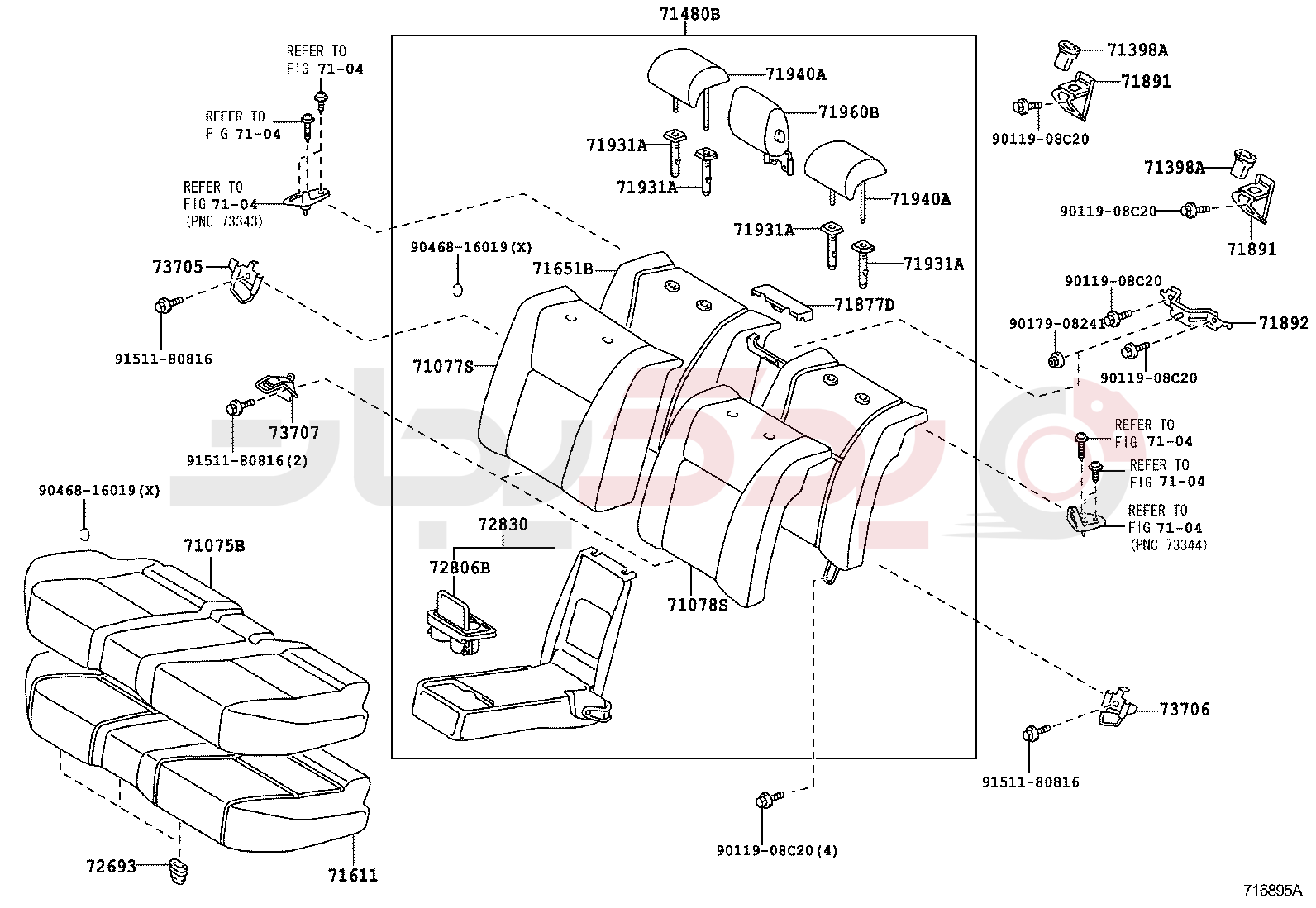 REAR SEAT & SEAT TRACK 6