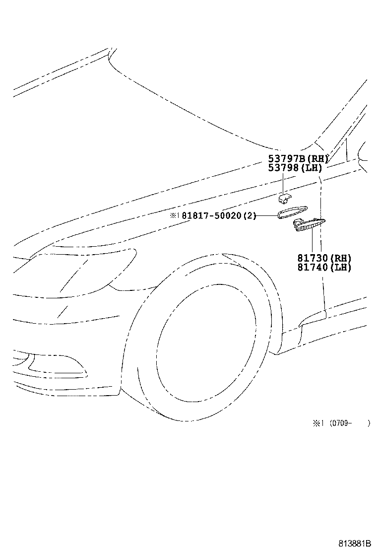 SIDE TURN SIGNAL LAMP & OUTER MIRROR LAMP 1