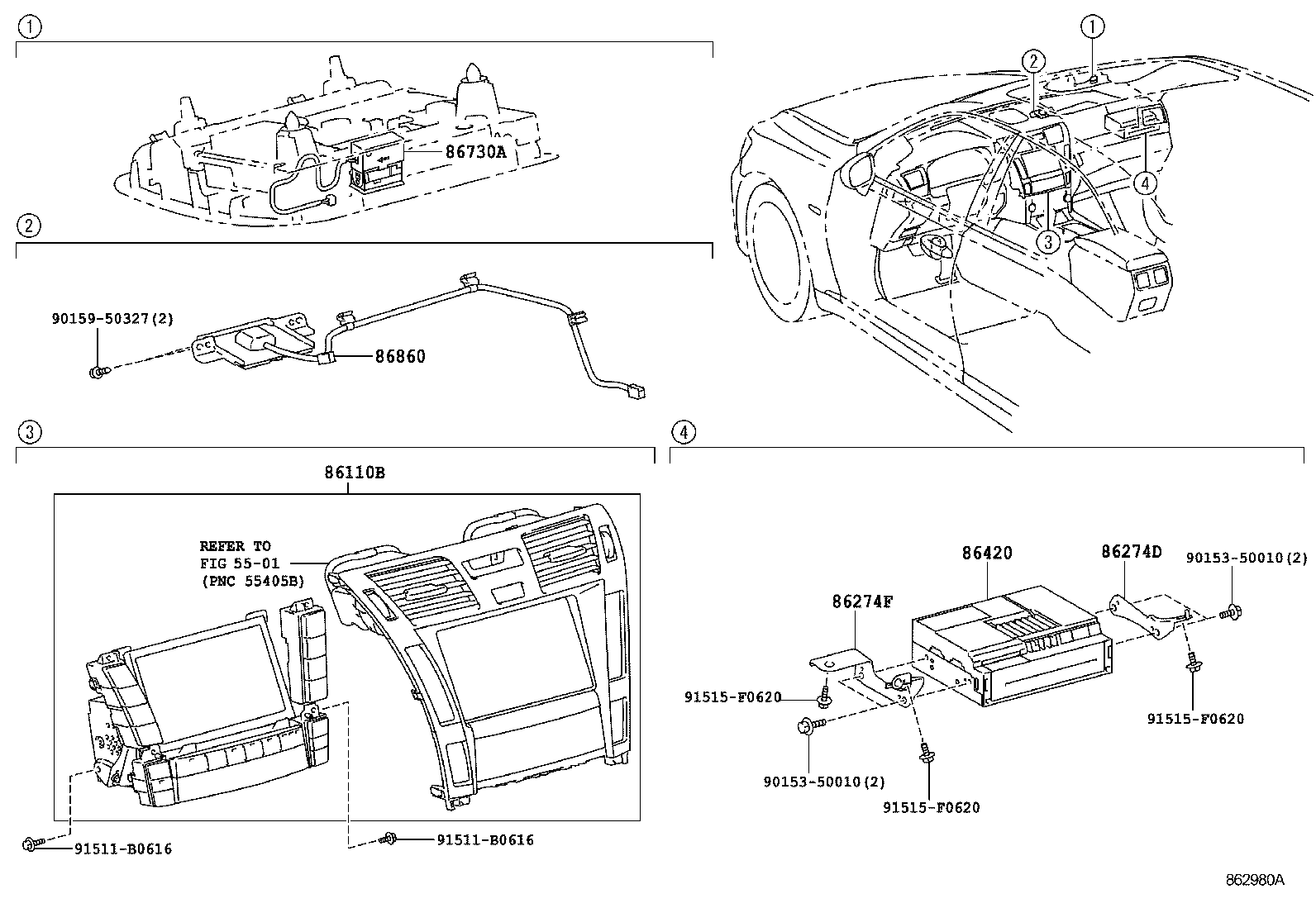 NAVIGATION & FRONT MONITOR DISPLAY 1