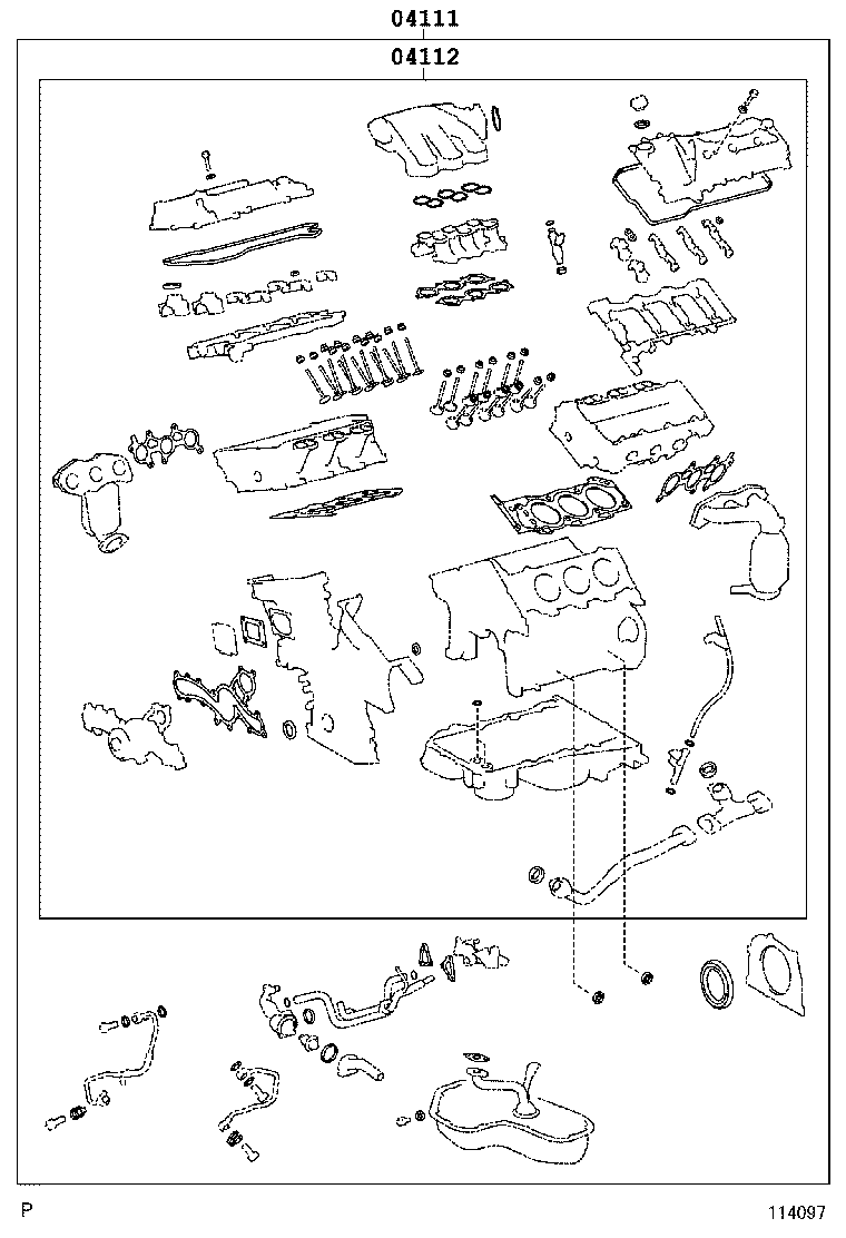 ENGINE OVERHAUL GASKET KIT 1